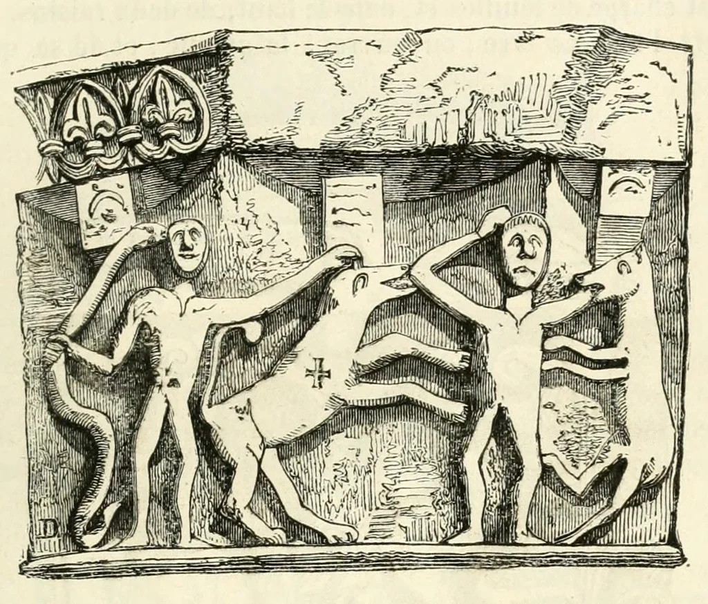 An illustration from Revue de l'art chrétien, 1857, leaf 177