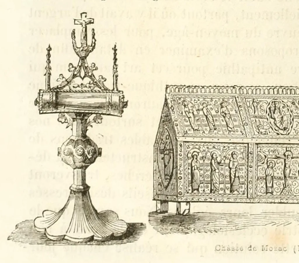 An illustration from Revue de l'art chrétien, 1857, leaf 20