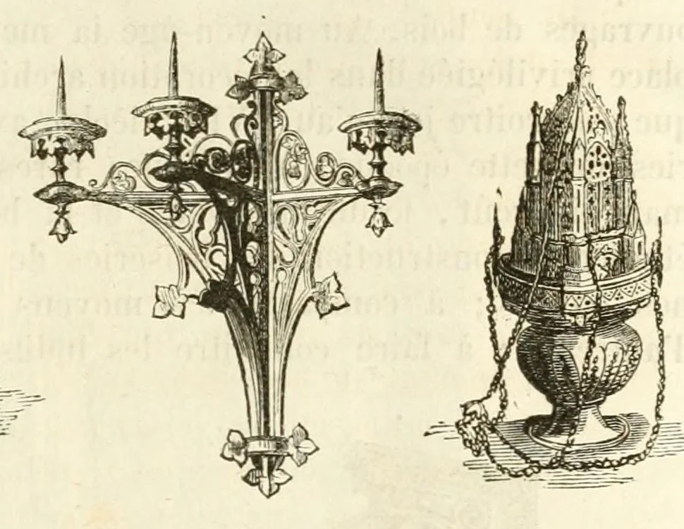 An illustration from Revue de l'art chrétien, 1857, leaf 21