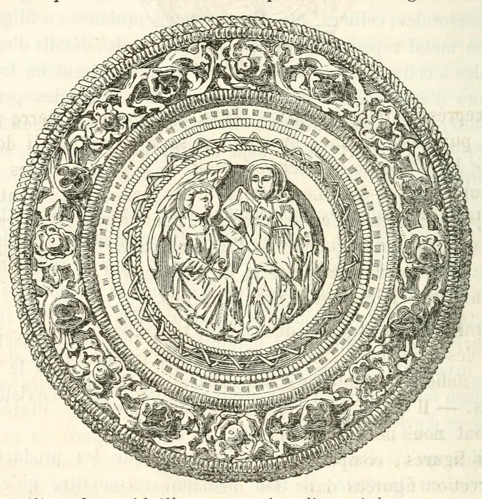 An illustration from Revue de l'art chrétien, 1857, leaf 414