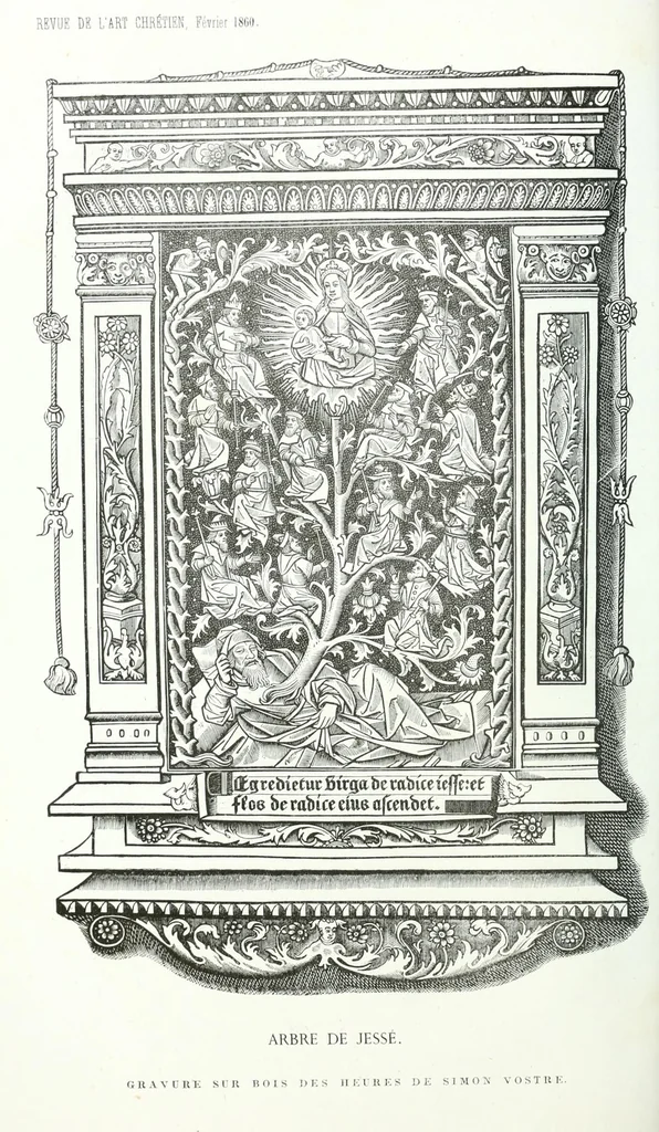 An illustration from Revue de l'art chrétien, 1857, leaf 58