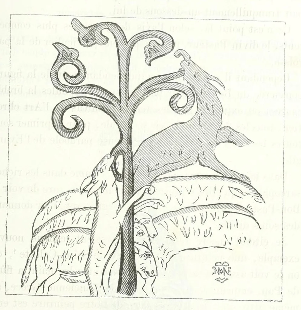 An illustration from Revue de l'art chrétien, 1857, leaf 597