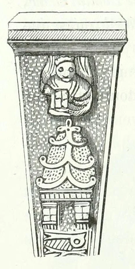 An illustration from Revue de l'art chrétien, 1857, leaf 708