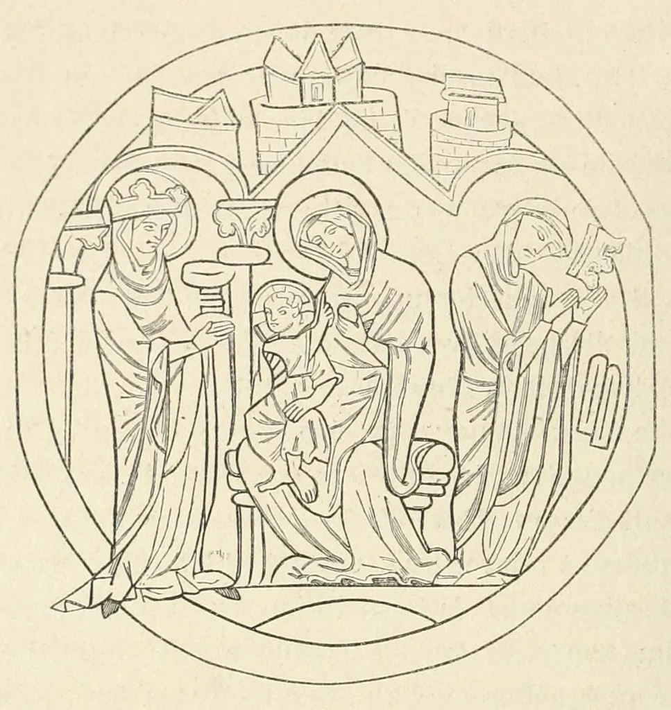 An illustration from Revue de l'art chrétien, 1857, leaf 16
