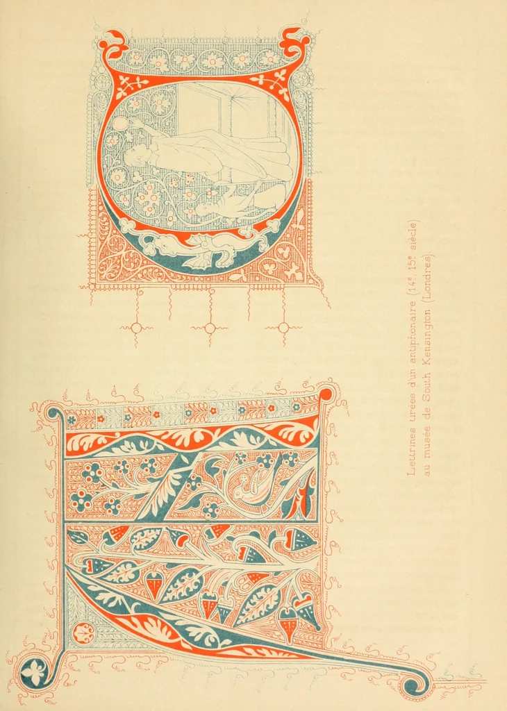 An illustration from Revue de l'art chrétien, 1857, leaf 201
