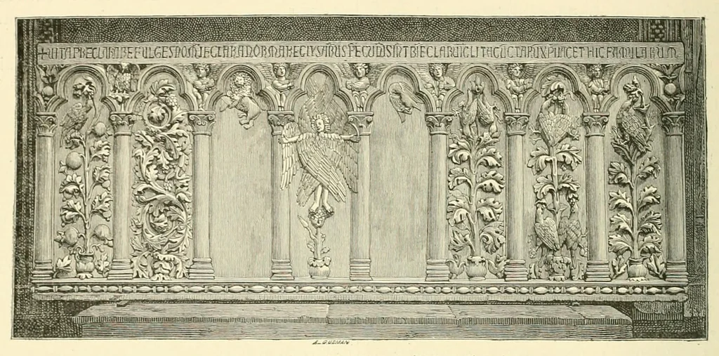 An illustration from Revue de l'art chrétien, 1857, leaf 472
