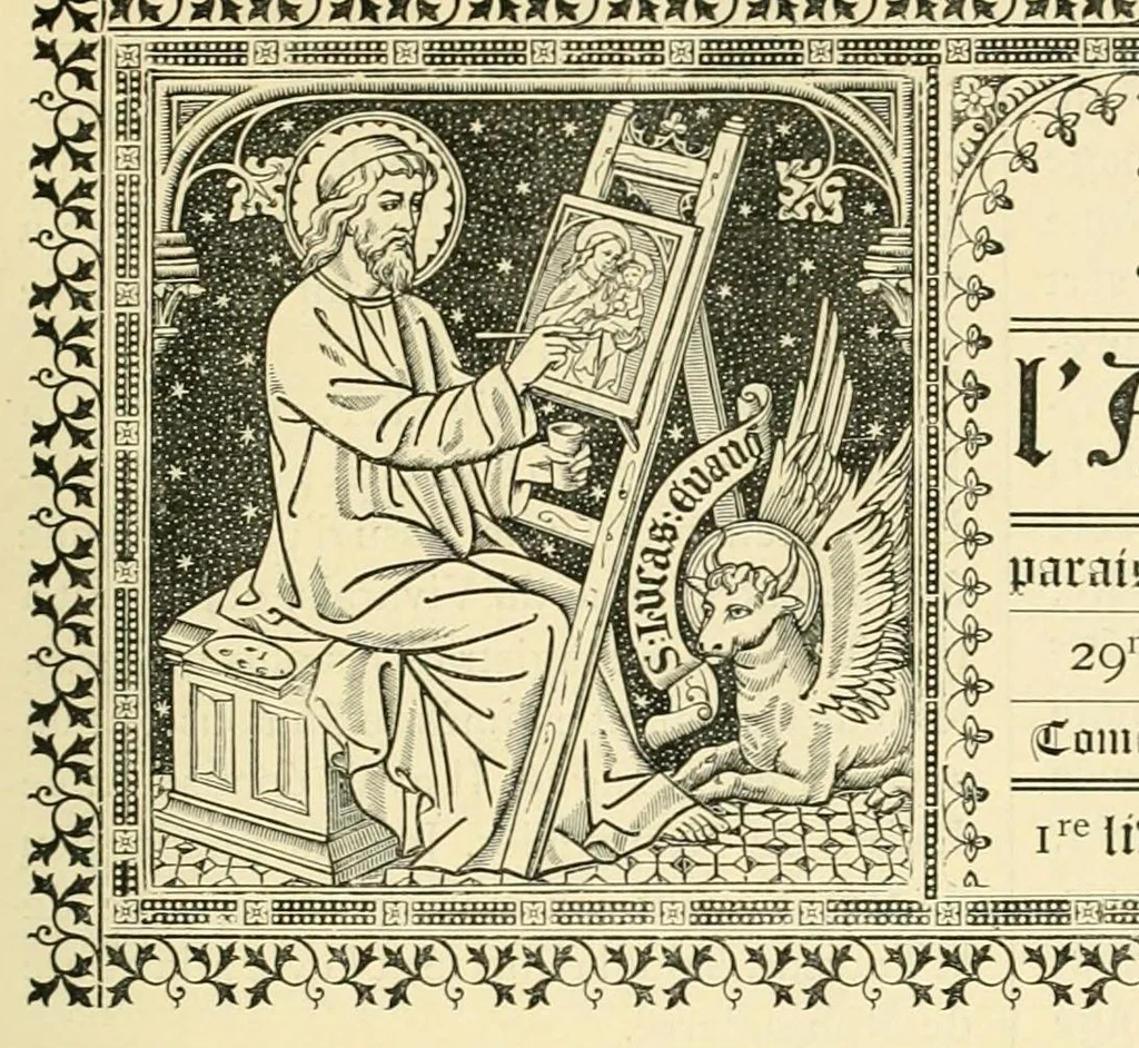 An illustration from Revue de l'art chrétien, 1857, leaf 13