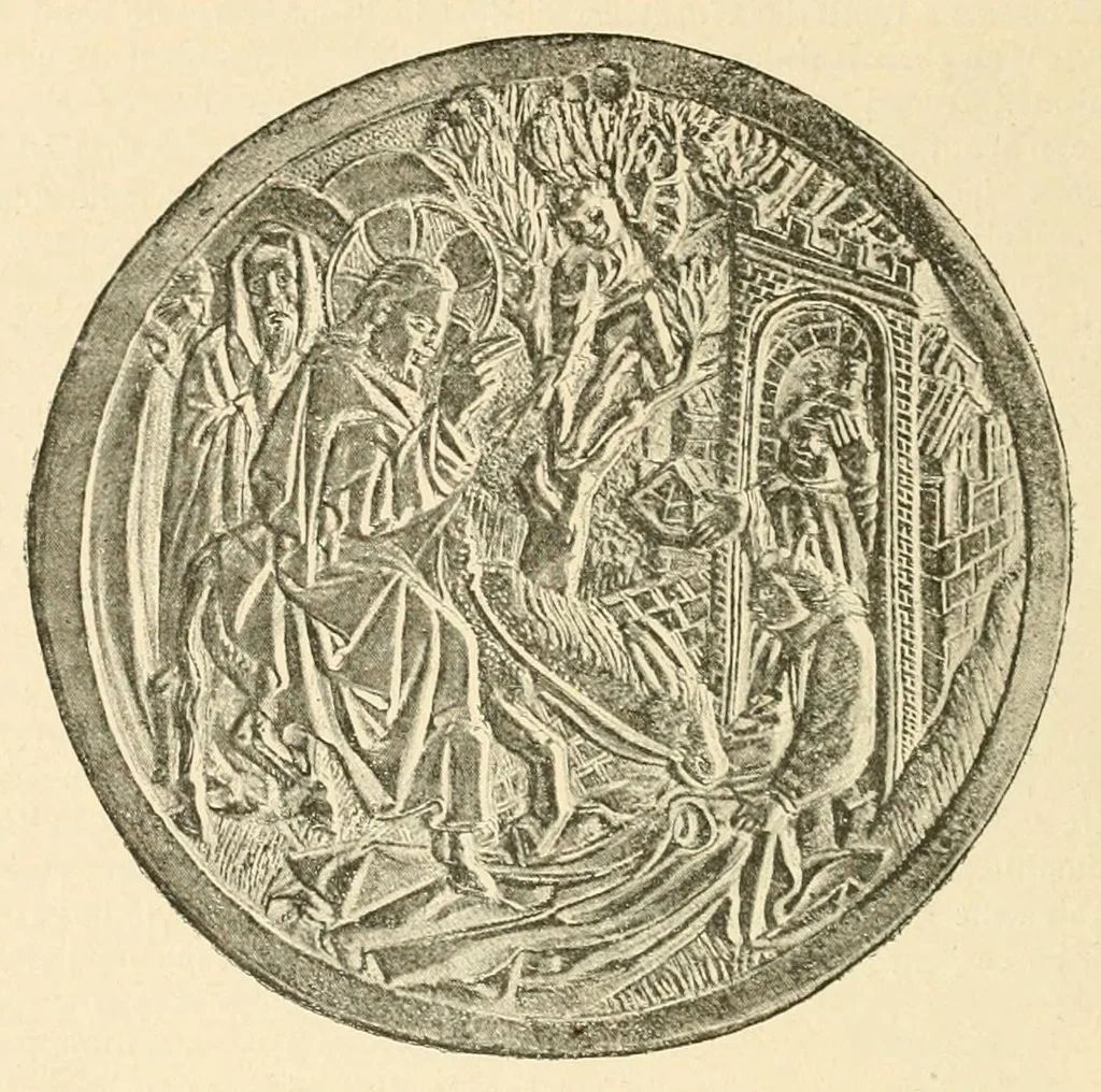 An illustration from Revue de l'art chrétien, 1857, leaf 350