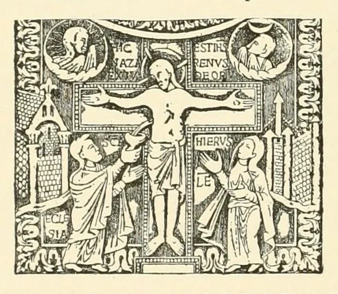 An illustration from Revue de l'art chrétien, 1857, leaf 80