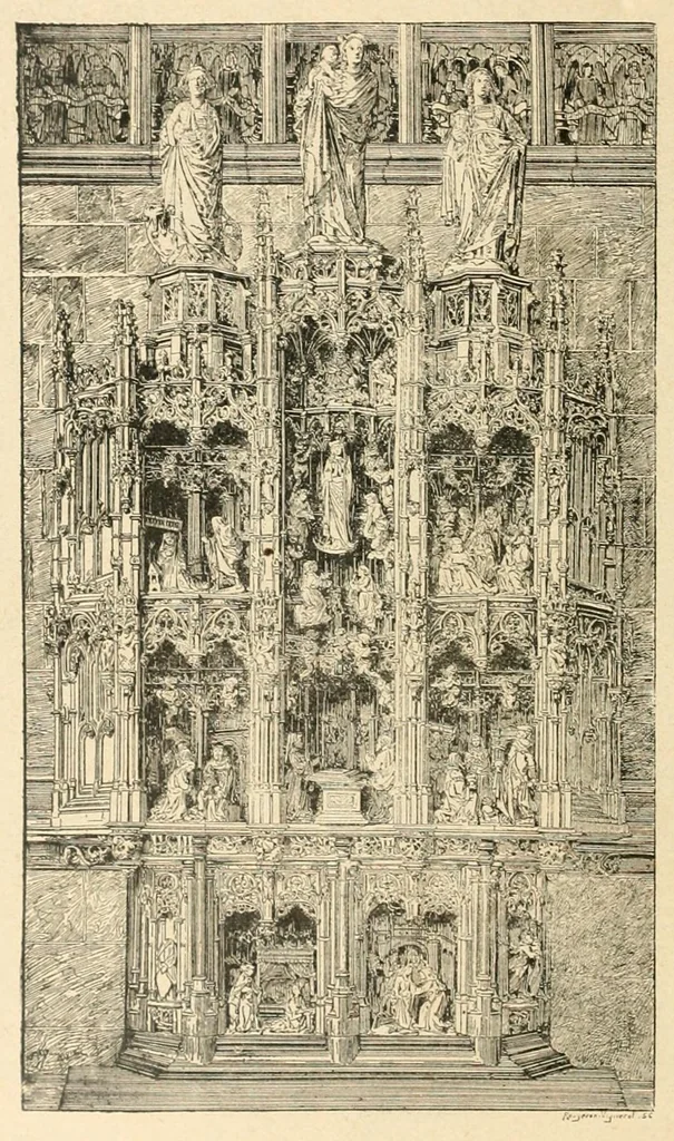 An illustration from Revue de l'art chrétien, 1857, leaf 588