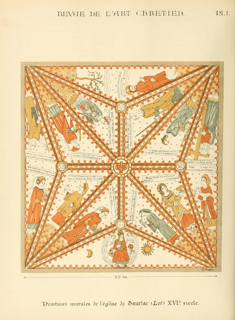 An illustration from Revue de l'art chrétien, 1857, leaf 34