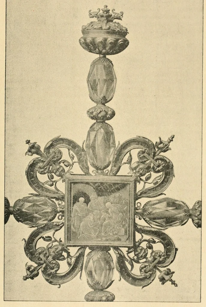 An illustration from Revue de l'art chrétien, 1857, leaf 117