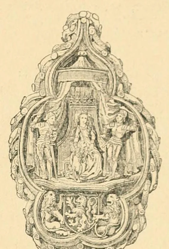 An illustration from Revue de l'art chrétien, 1857, leaf 175