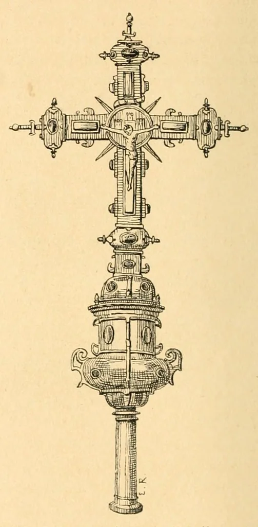 An illustration from Revue de l'art chrétien, 1857, leaf 28