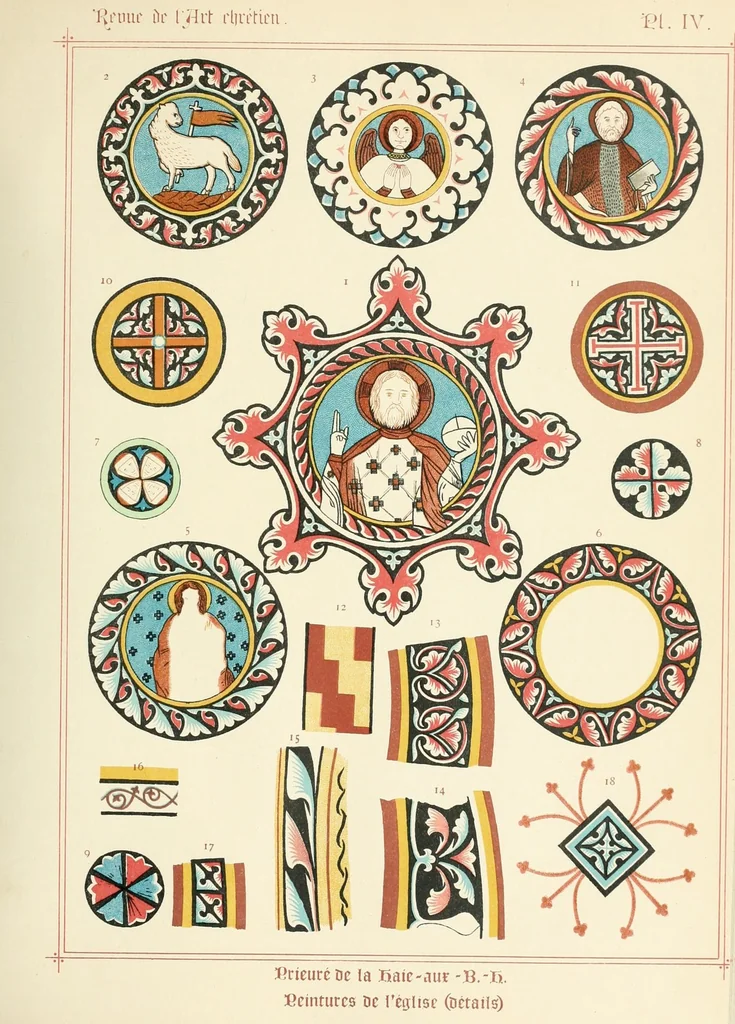 An illustration from Revue de l'art chrétien, 1857, leaf 235