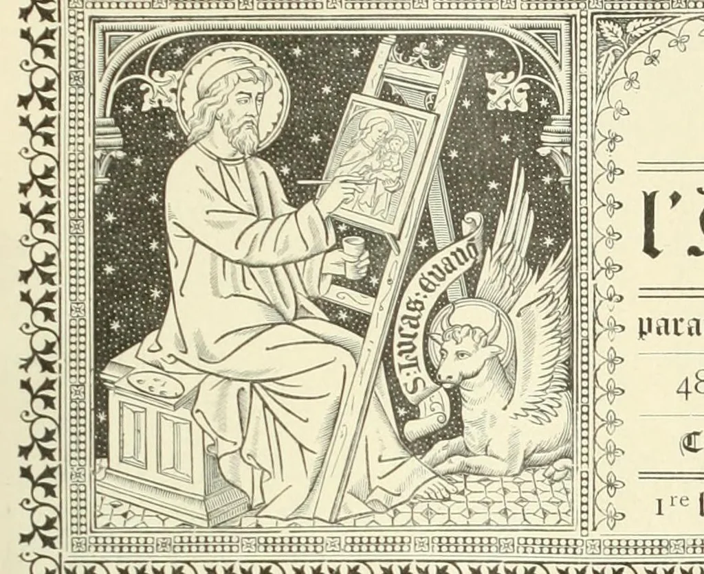 An illustration from Revue de l'art chrétien, 1857, leaf 13