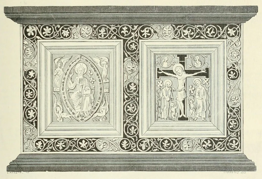 An illustration from Revue de l'art chrétien, 1857, leaf 141
