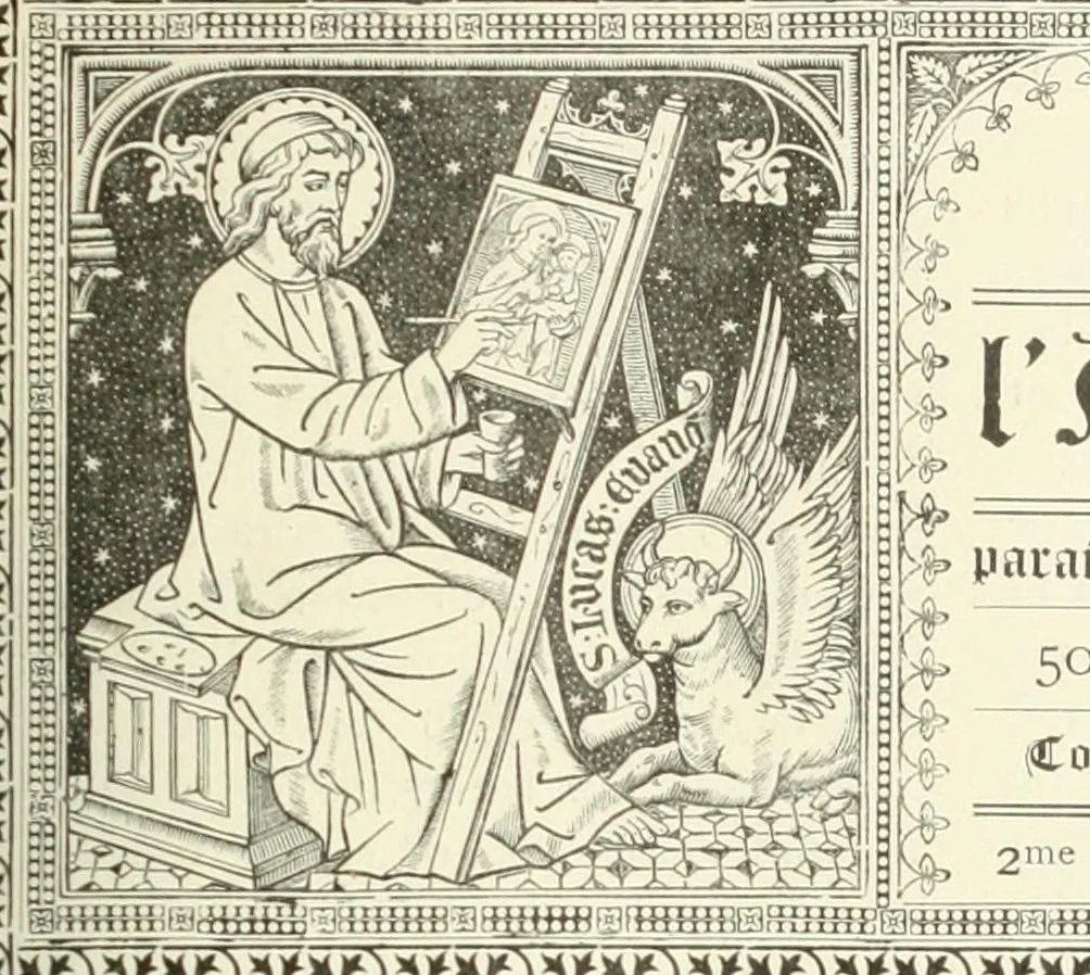 An illustration from Revue de l'art chrétien, 1857, leaf 83