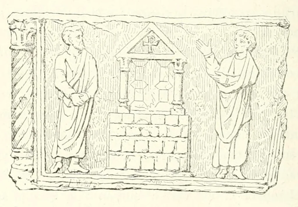 An illustration from Revue de l'art chrétien, 1857, leaf 244