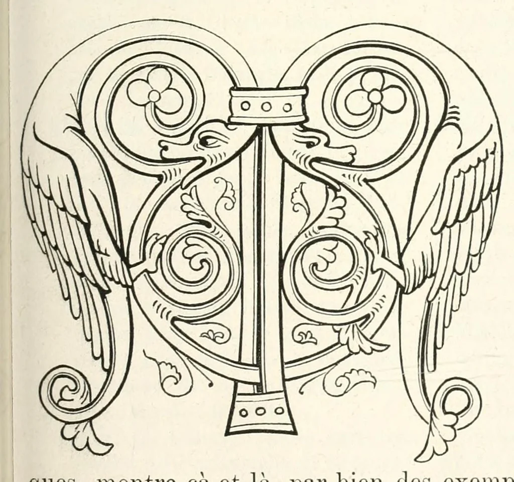 An illustration from Revue de l'art chrétien, 1857, leaf 255