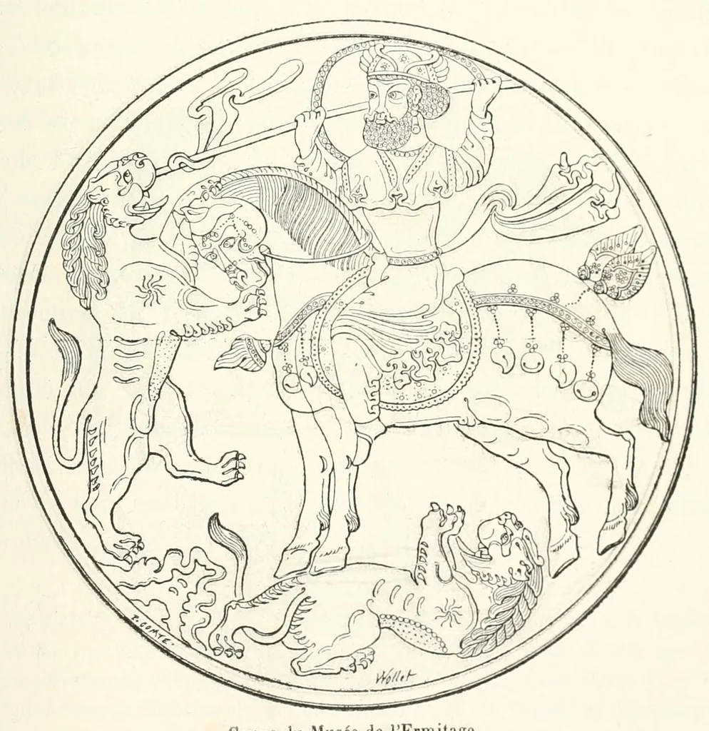 An illustration from Revue de l'art chrétien, 1857, leaf 397