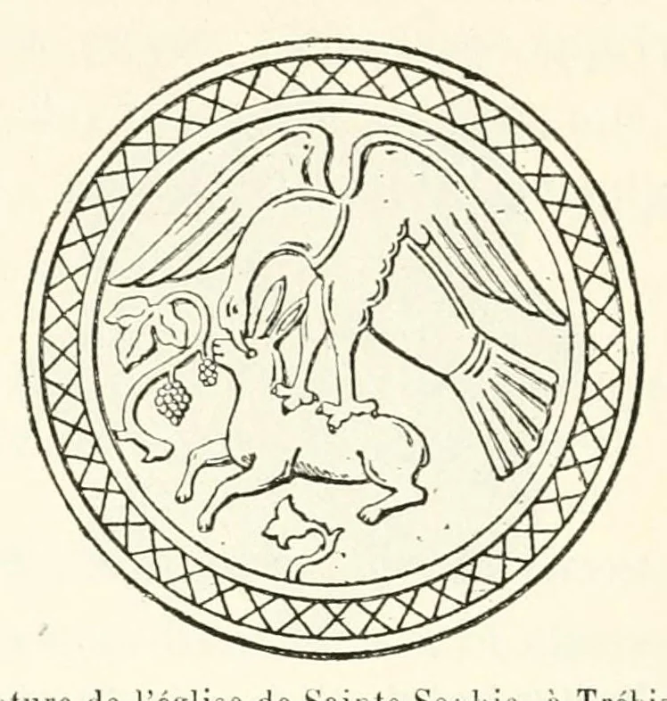 An illustration from Revue de l'art chrétien, 1857, leaf 32