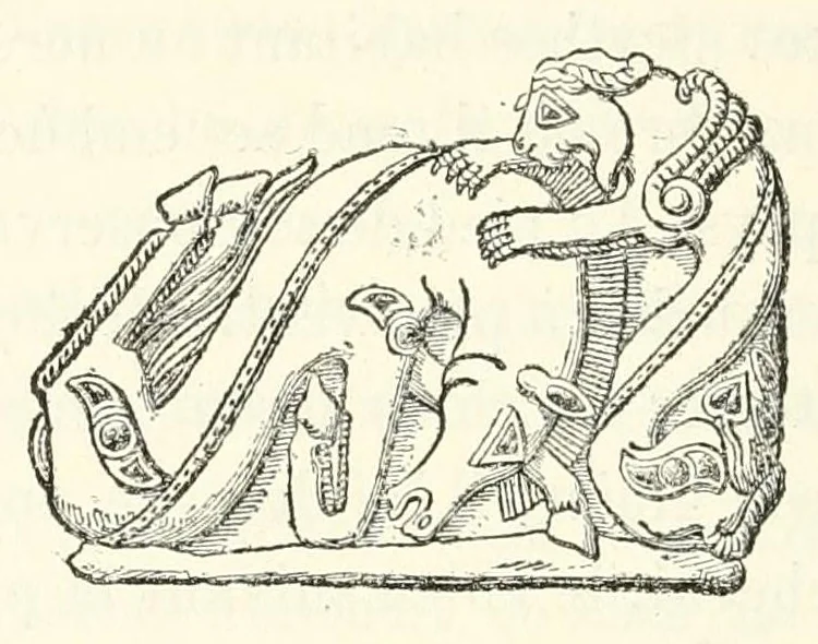 An illustration from Revue de l'art chrétien, 1857, leaf 64