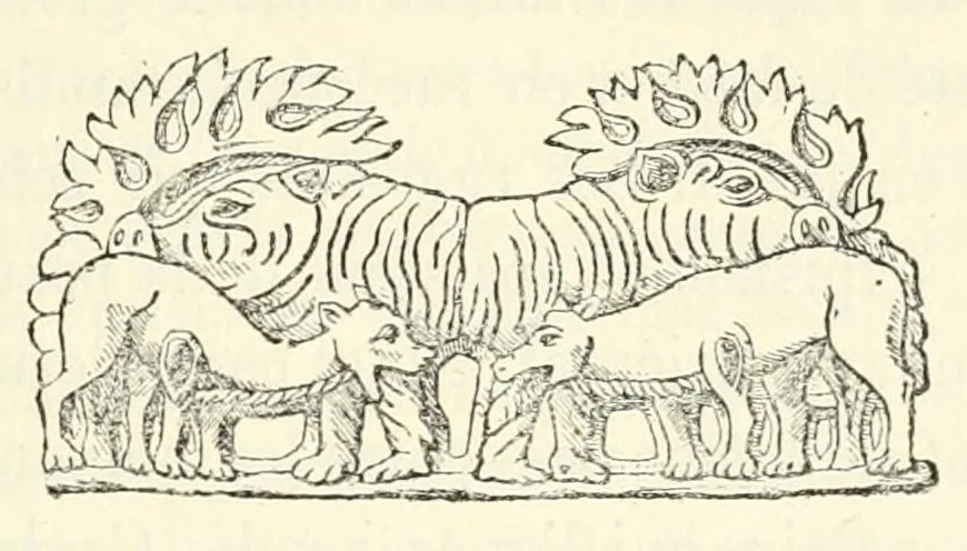 An illustration from Revue de l'art chrétien, 1857, leaf 65