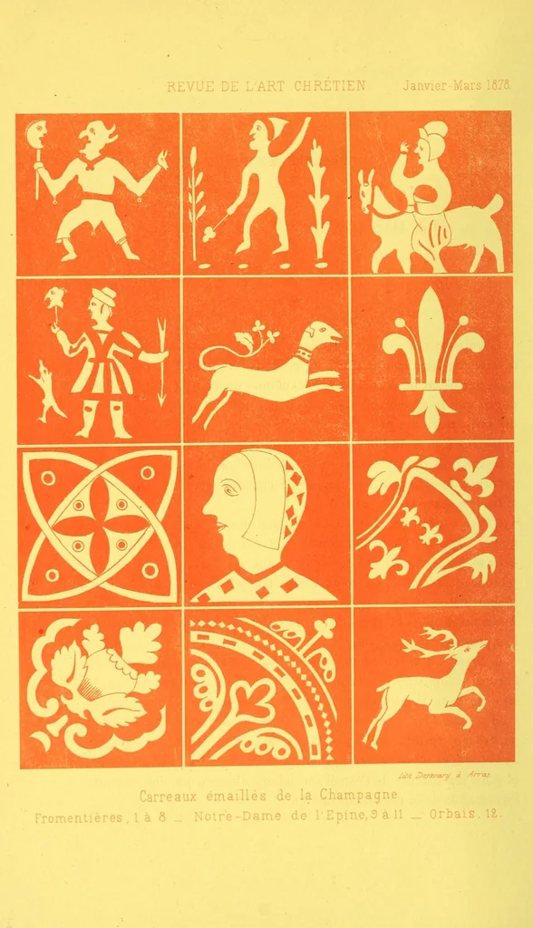 An illustration from Revue de l'art chrétien, 1857, leaf 14