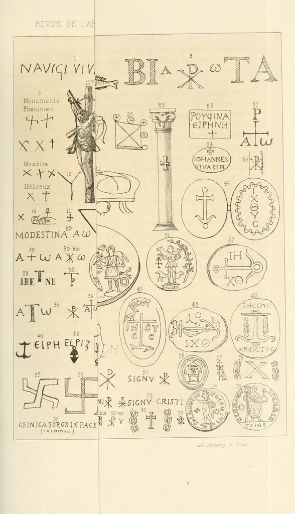 An illustration from Revue de l'art chrétien, 1857, leaf 189