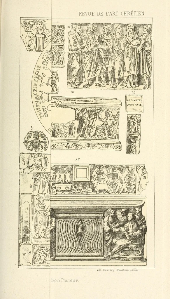 An illustration from Revue de l'art chrétien, 1857, leaf 341