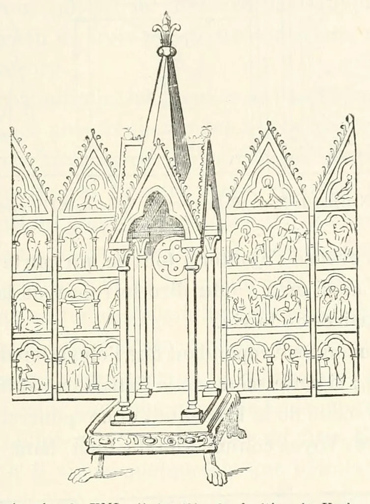 An illustration from Revue de l'art chrétien, 1857, leaf 135