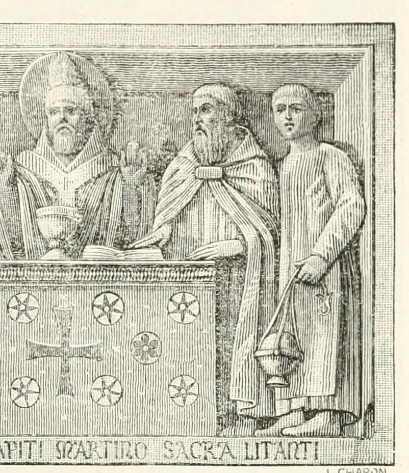 An illustration from Revue de l'art chrétien, 1857, leaf 523