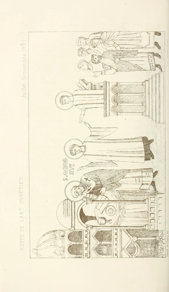 An illustration from Revue de l'art chrétien, 1857, leaf 174