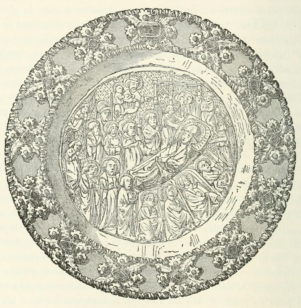 An illustration from Revue de l'art chrétien, 1857, leaf 214