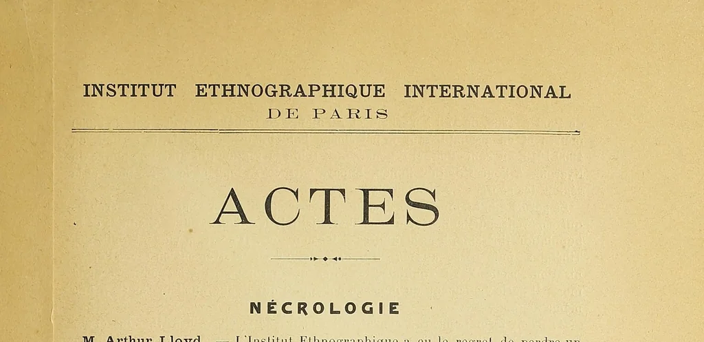 An illustration from Revue d'ethnographie et de sociologie, 1910, leaf 3