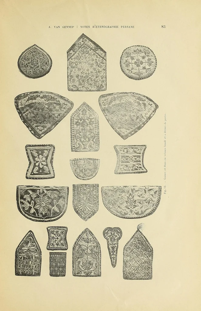 An illustration from Revue d'ethnographie et de sociologie, 1910, leaf 13
