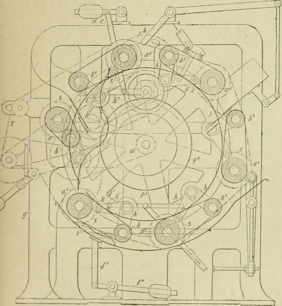 An illustration from Revue générale des mati`eres colorantes et des industries qui s'y rattachent, 1908, leaf 354
