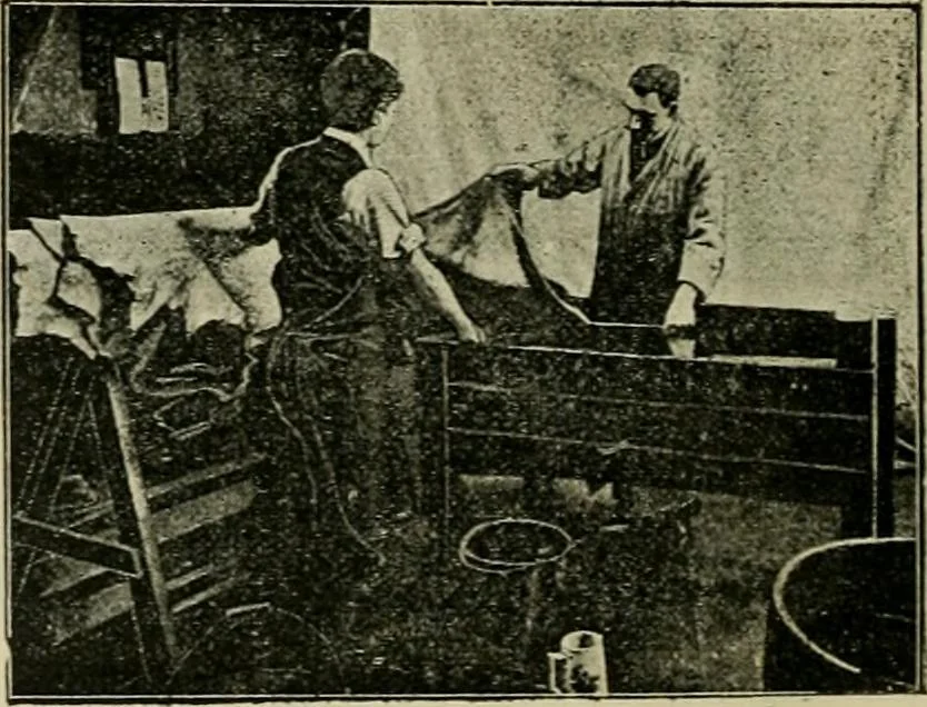 An illustration from Revue générale des mati`eres colorantes et des industries qui s'y rattachent, 1908, leaf 405