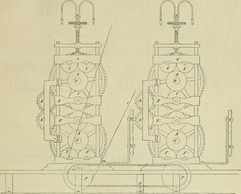 An illustration from Revue générale des mati`eres colorantes et des industries qui s'y rattachent, 1908, leaf 100