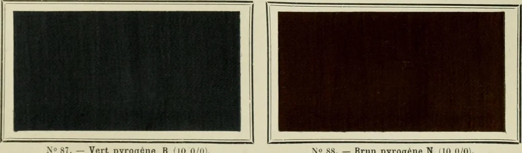 An illustration from Revue générale des mati`eres colorantes et des industries qui s'y rattachent, 1908, leaf 258
