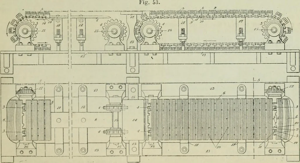 An illustration from Revue générale des mati`eres colorantes et des industries qui s'y rattachent, 1908, leaf 102