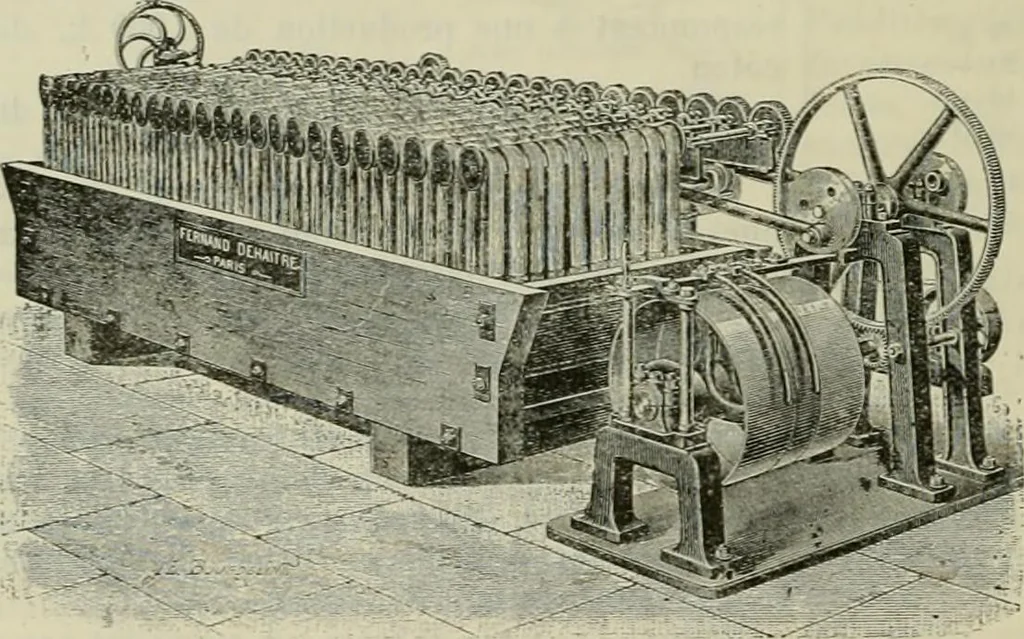 An illustration from Revue générale des mati`eres colorantes et des industries qui s'y rattachent, 1908, leaf 113