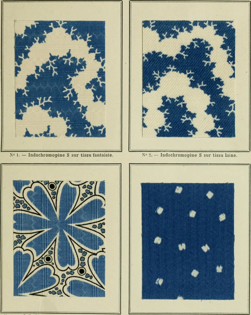 An illustration from Revue générale des mati`eres colorantes et des industries qui s'y rattachent, 1908, leaf 146