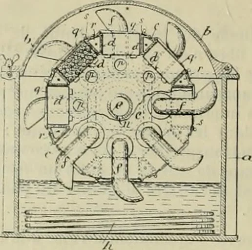An illustration from Revue générale des mati`eres colorantes et des industries qui s'y rattachent, 1908, leaf 191