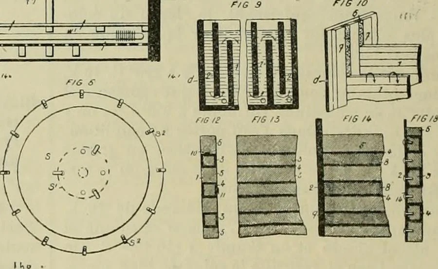 An illustration from Revue générale des mati`eres colorantes et des industries qui s'y rattachent, 1908, leaf 219