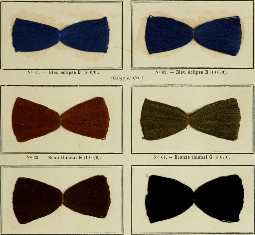 An illustration from Revue générale des mati`eres colorantes et des industries qui s'y rattachent, 1908, leaf 266