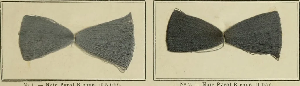 An illustration from Revue générale des mati`eres colorantes et des industries qui s'y rattachent, 1908, leaf 76