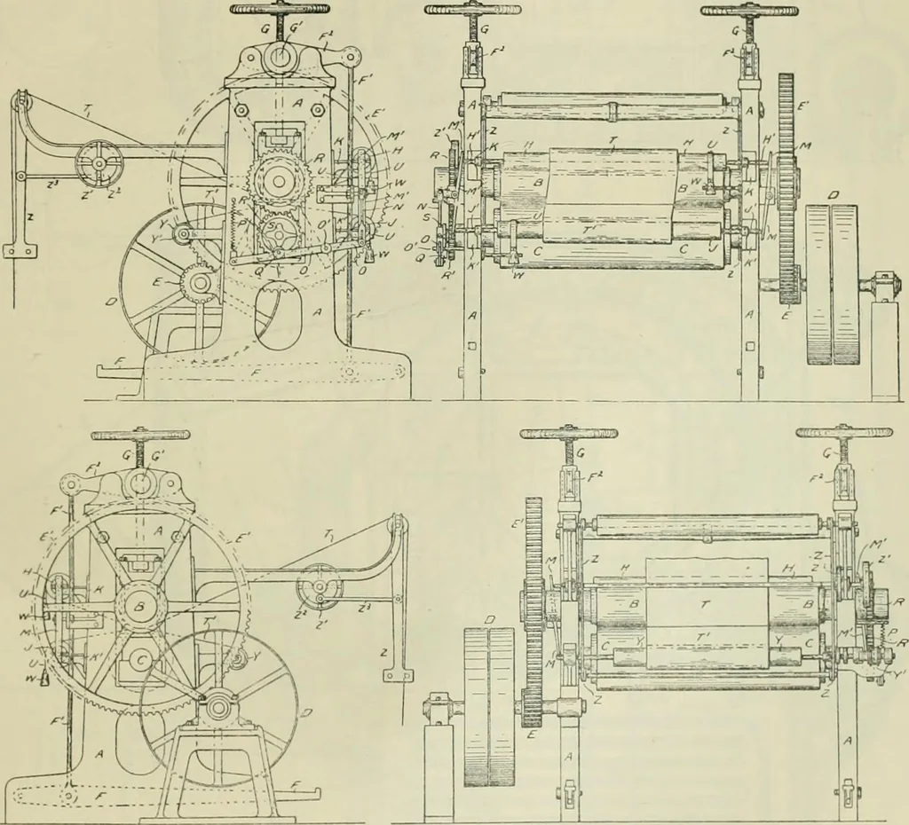 An illustration from Revue générale des mati`eres colorantes et des industries qui s'y rattachent, 1908, leaf 104