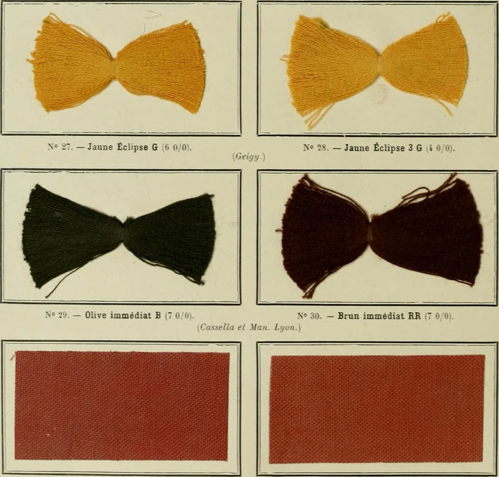 An illustration from Revue générale des mati`eres colorantes et des industries qui s'y rattachent, 1908, leaf 119